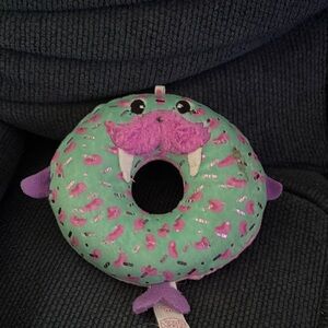 Pikmi Pops Suprise Plush Walrus - Teal with Purple Mustache, 2018 - Strong scent